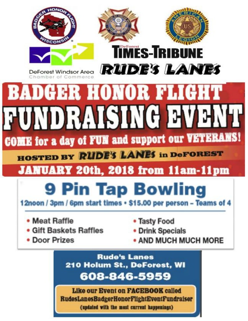 9 Pin Tap Bowling Fundraiser @ Rudes Lanes |  |  | 