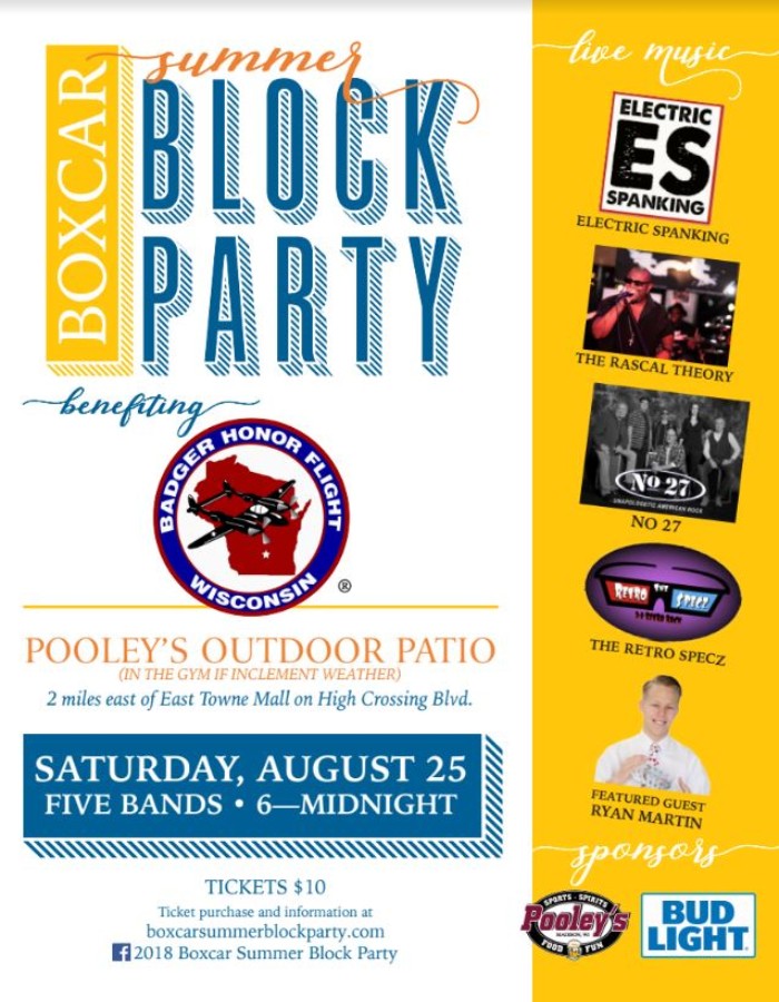 Boxcar Summer Block Party @ Pooley's |  |  | 