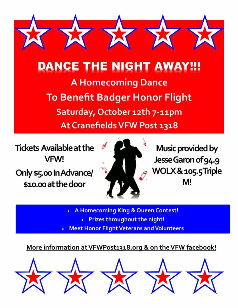 Homecoming Dance for BHF @ Cranefields VFW Post 1380